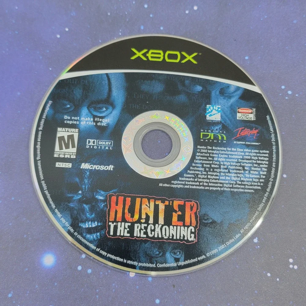 Hunter The Reckoning Microsoft Xbox Original Game Disc Only Retro Action RPG